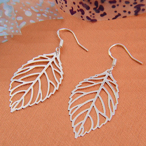Aretes colgantes de hoja de metal bohemios - Quierox - Tienda Online