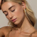 Aretes de aro gruesos , aros abiertos ligeros, sin perforaciones, para mujer - Quierox - Tienda Online