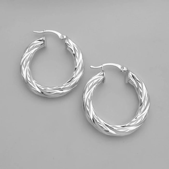 Aretes De Aro Redondos Trenzados - Quierox - Tienda Online