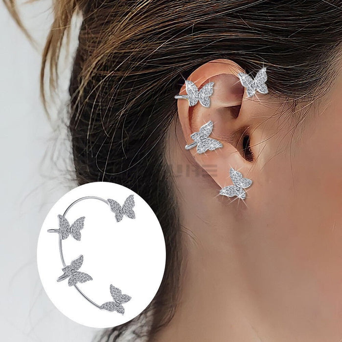 Aretes de brazalete de circonita de mariposa - Quierox - Tienda Online