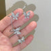 Aretes de brazalete de circonita de mariposa - Quierox - Tienda Online