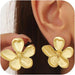 Aretes de flor grande para mujer - Quierox - Tienda Online