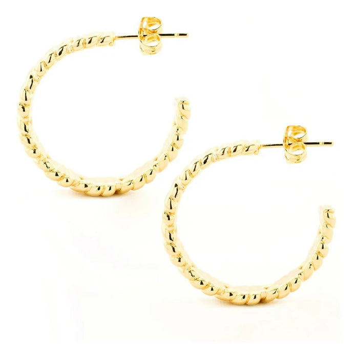 Aretes de mujer Con Textura Torsal para uso casual - Quierox - Tienda Online