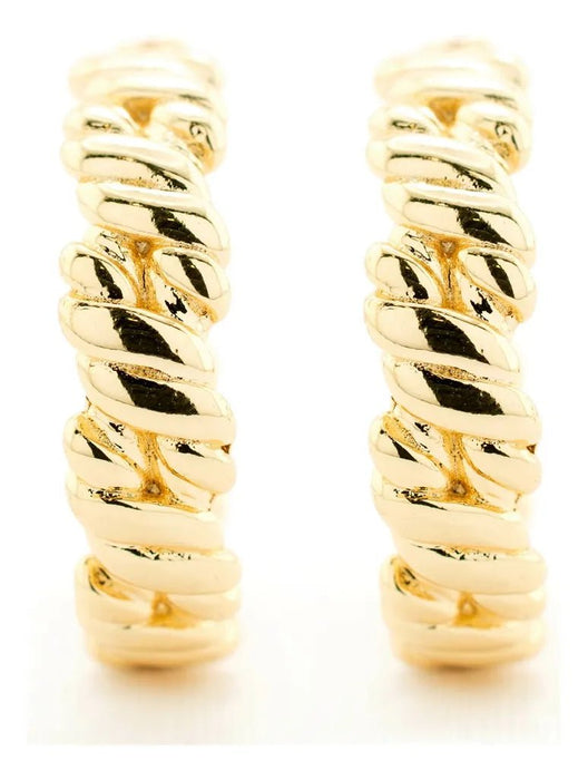 Aretes de mujer Con Textura Torsal para uso casual - Quierox - Tienda Online