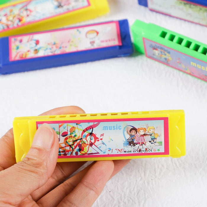 Armónica de plástico con agujeros para niños, instrumento Musical - Quierox - Tienda Online