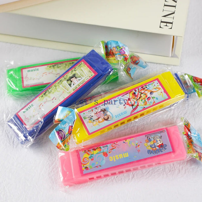 Armónica de plástico con agujeros para niños, instrumento Musical - Quierox - Tienda Online