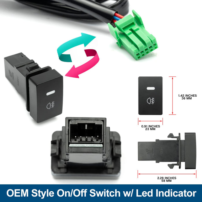 Arnés de cableado de luces antiniebla H11 H8 para Honda Civic Accord Fit CR - V 2013 - 2022 - Quierox - Tienda Online