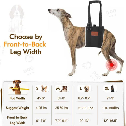 Arnés para perro de elevación de perro, cinta mágica para perros grandes - Quierox - Tienda Online