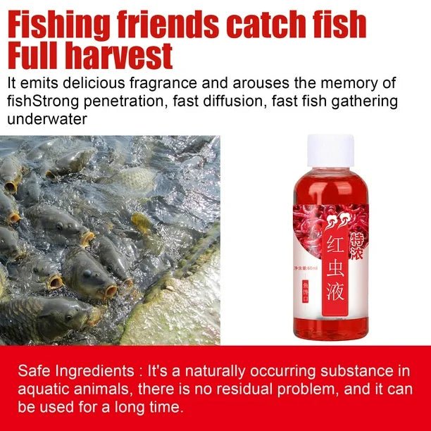 Aroma de gusano de sangre líquido, atrayente de pescado concentrado, cebo de pescado líquido, 60ml - Quierox - Tienda Online