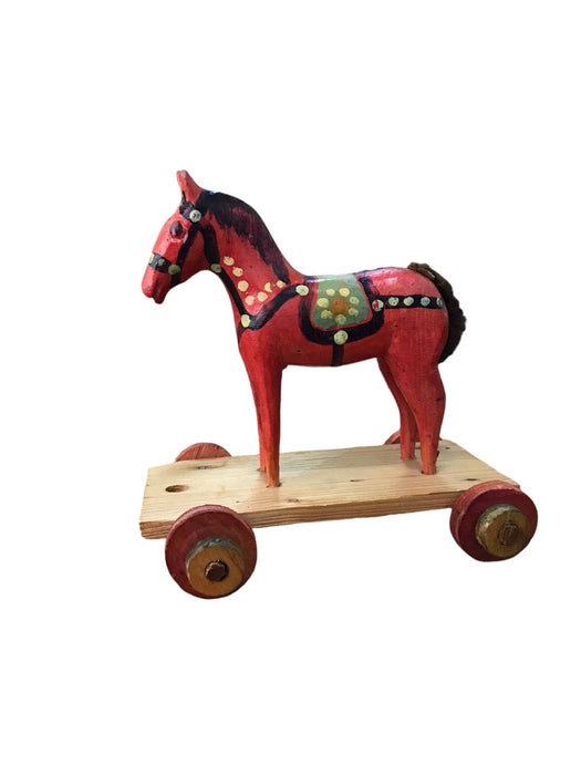 Arte popular vintage: juguete de caballo de madera - Quierox - Tienda Online