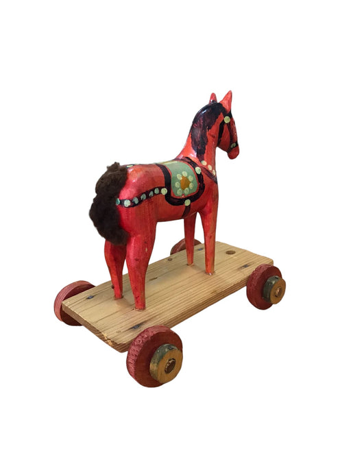 Arte popular vintage: juguete de caballo de madera - Quierox - Tienda Online