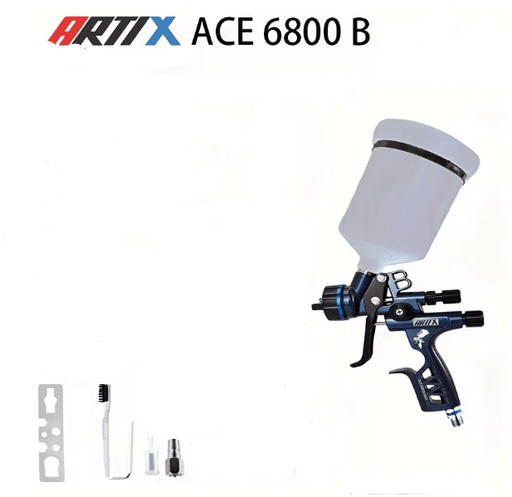ARTIX ACE 6800 B SET4 Kit de 7 Piezas de Tazas Desechables, Pistola de Pintura HVLP - Quierox - Tienda Online