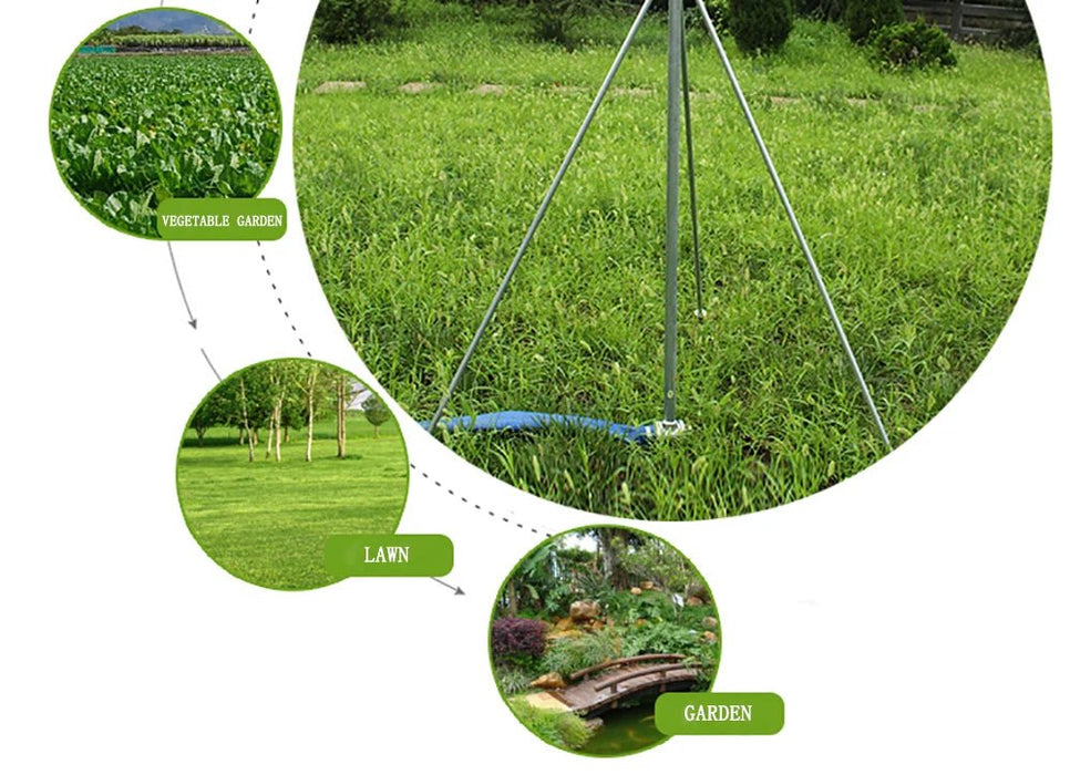 Aspersor de riego con boquilla metálica giratoria de brazo basculante de aleación de zinc de 1" (DN25) - Quierox - Tienda Online