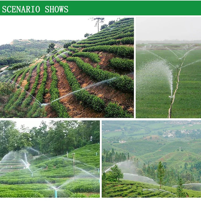 Aspersor de riego con boquilla metálica giratoria de brazo basculante de aleación de zinc de 1" (DN25) - Quierox - Tienda Online