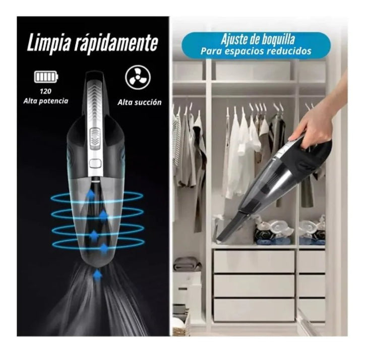 Aspiradora De Mano Inalambrica Recargable Potente - Quierox - Tienda Online