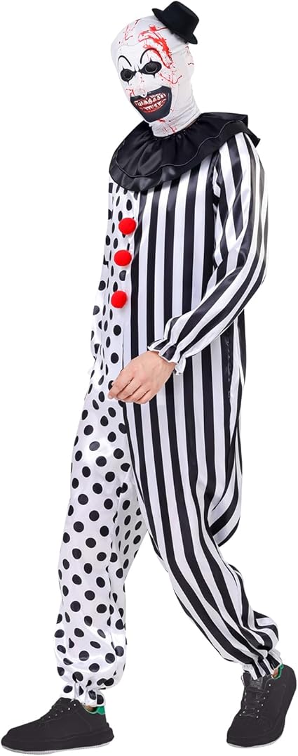 ATTBEA Disfraz unisex de payaso para niños, con sombrero de máscara - Quierox - Tienda Online