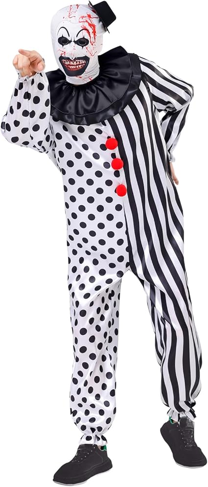 ATTBEA Disfraz unisex de payaso para niños, con sombrero de máscara - Quierox - Tienda Online