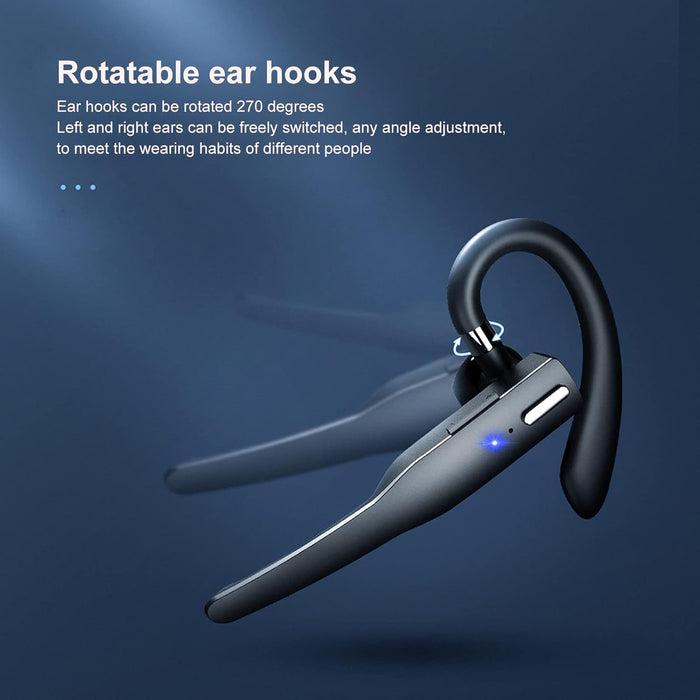 Auricular Bluetooth de Manos Libres Inalámbrico Micrófono Incorporado, Ganchos para la Oreja - Quierox - Tienda Online