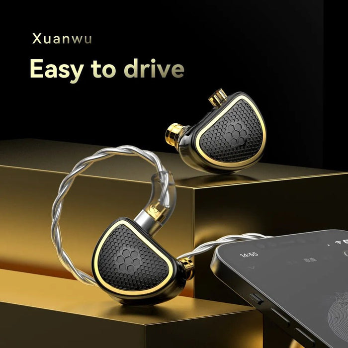 Auriculares con cable híbridos planos Trn Xuanwu con micrófono - Quierox - Tienda Online