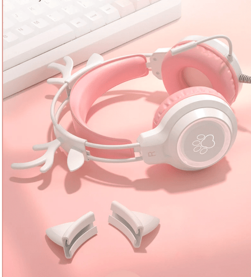 Auriculares con cable SY - G35 con orejas de gato micrófono con cancelación de ruido - Quierox - Tienda Online