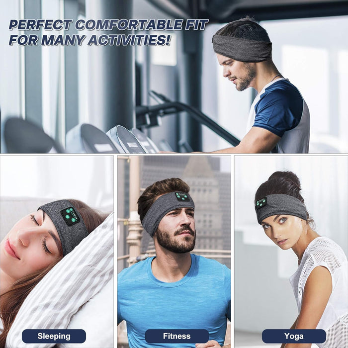 Auriculares con diadema, auriculares para dormir con Bluetooth, diadema ultra suave con música - Quierox - Tienda Online