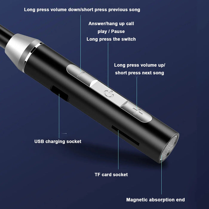 Auriculares deportivos inalámbricos con batería grande, banda para el cuello - Quierox - Tienda Online