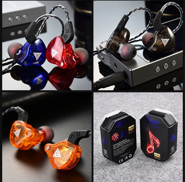 Auriculares deportivos, intrauditivos QKZ AK6 con 6 transductores dinámicos - Quierox - Tienda Online