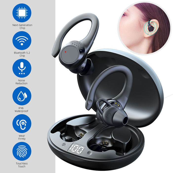 Auriculares Inalámbricos Bluetooth 5.2 In Ear con Gancho para Oreja - Quierox - Tienda Online