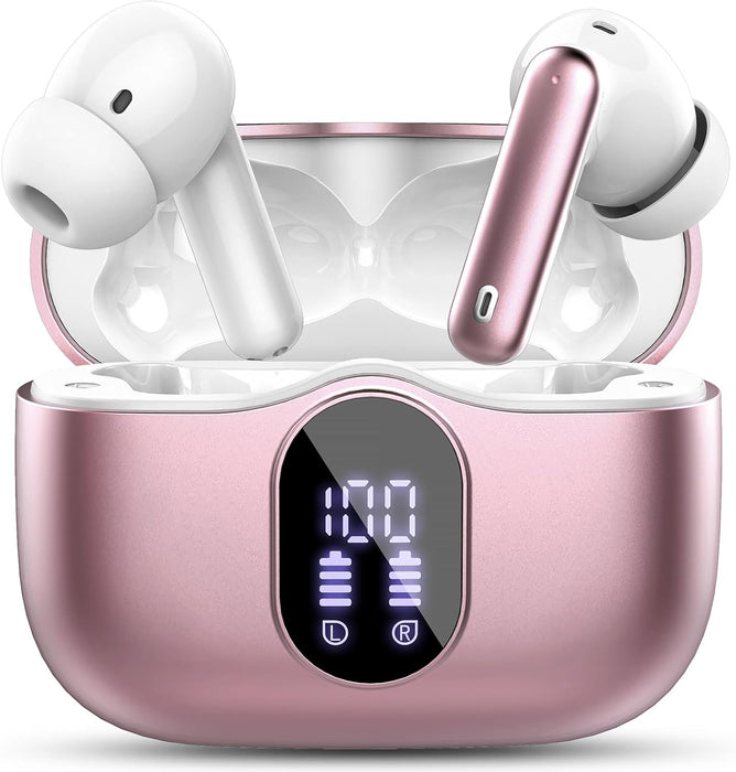 Auriculares inalámbricos, Bluetooth, con graves y micrófono con cancelación de ruido - Quierox - Tienda Online