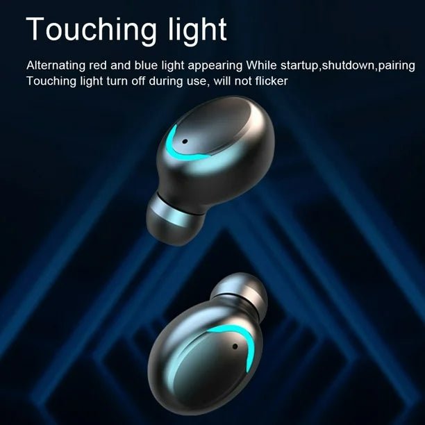 Auriculares inalámbricos Bluetooth F9 - 5 con luz táctil, pantalla Digital - Quierox - Tienda Online