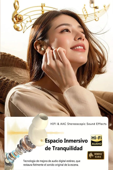 Auriculares inalámbricos mini true wireless, auriculares inalámbricos deportivos con estuche de carga - Quierox - Tienda Online