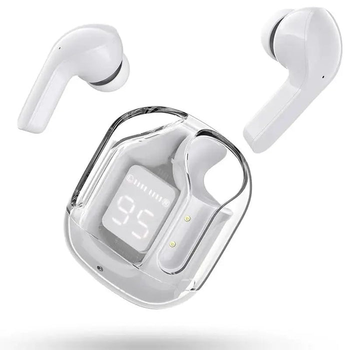 Auriculares intrauditivos inalámbricos con pantalla LED RG TWS, transparentes y con Bluetooth - Quierox - Tienda Online