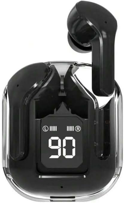 Auriculares intrauditivos inalámbricos con pantalla LED RG TWS, transparentes y con Bluetooth - Quierox - Tienda Online