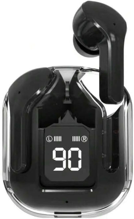 Auriculares intrauditivos inalámbricos con pantalla LED RG TWS, transparentes y con Bluetooth - Quierox - Tienda Online