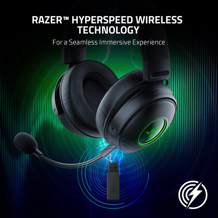 Auriculares Razer Kraken V3 Pro HyperSense inalámbricos para juegos con tecnología háptica - Quierox - Tienda Online