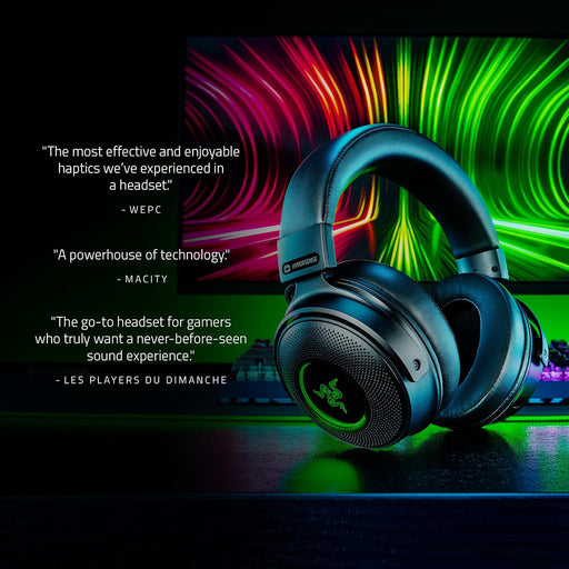 Auriculares Razer Kraken V3 Pro HyperSense inalámbricos para juegos con tecnología háptica - Quierox - Tienda Online