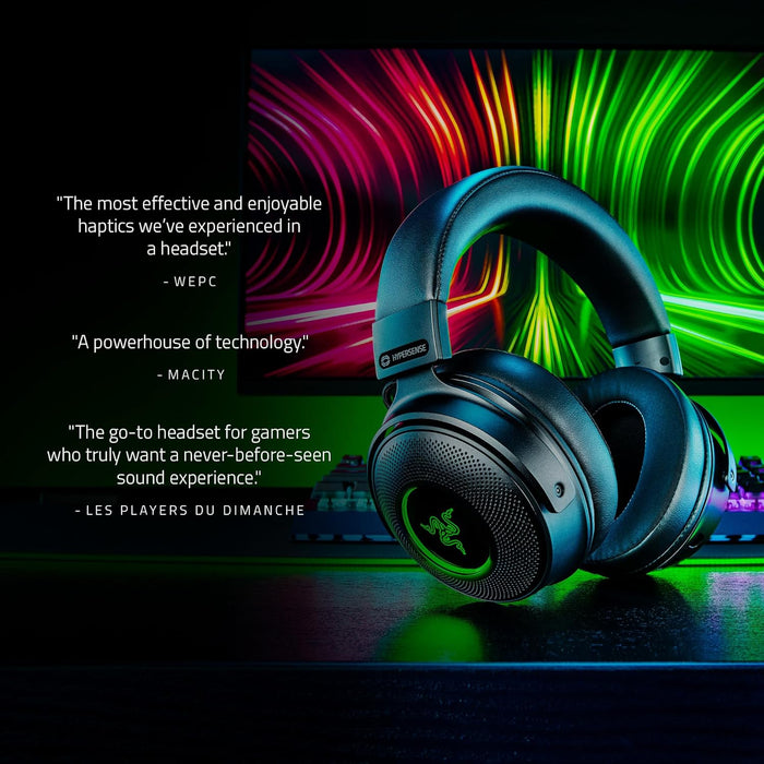 Auriculares Razer Kraken V3 Pro HyperSense inalámbricos para juegos con tecnología háptica - Quierox - Tienda Online