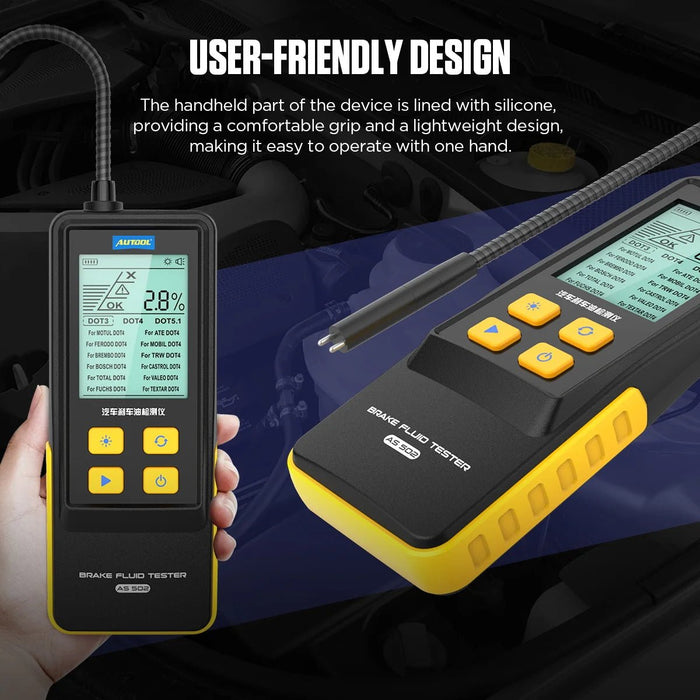 AUTOOL - probador de líquido de frenos AS502, probador de aceite de freno automotriz - Quierox - Tienda Online