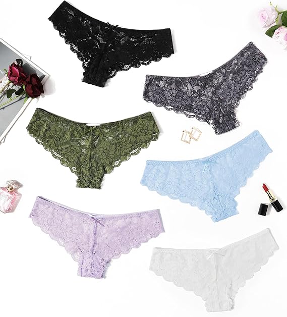 Avidlove Bragas de Encaje Floral para Mujer Ropa Interior Sexy Hipster Bragas de Bikini - Quierox - Tienda Online