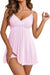 Avidlove - Camisón nocturno sexy para mujer, con encaje, estilo chemise, cuello en V - Quierox - Tienda Online