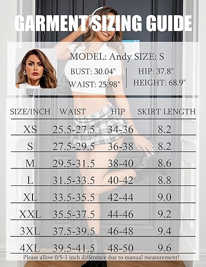 Avidlove Faldas plisadas para mujer, minifalda Y2K, falda corta casual - Quierox - Tienda Online
