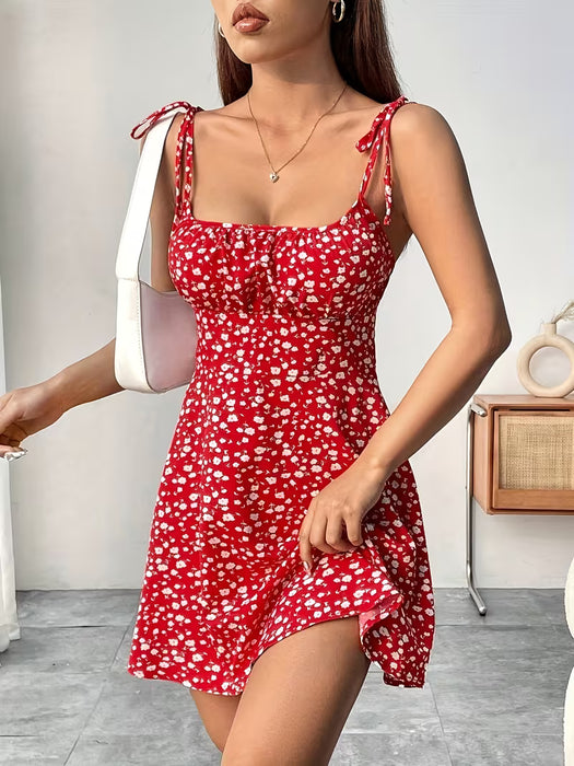 Vestido camisola elegante casual con estampado floral