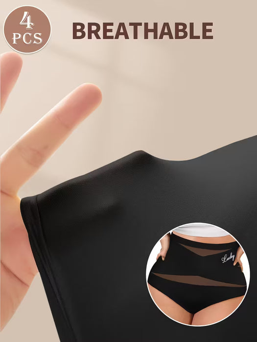 4 pcs de Ropa Interior Moldeadora para Mujer con Cintura Alta - Cubrimiento Completo