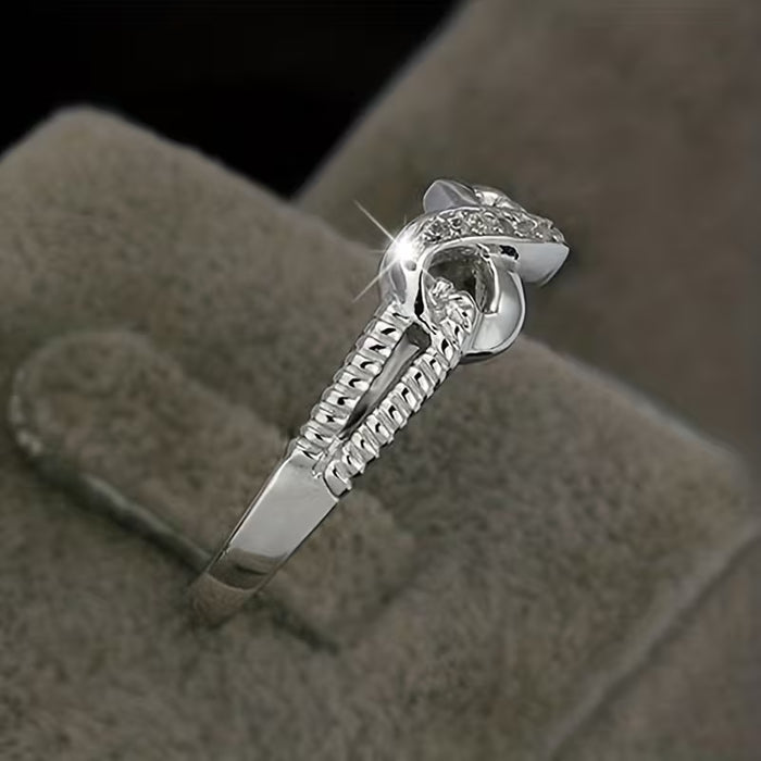 1pcs Anillo De Compromiso con Corazón Infinito Boda de Hombres