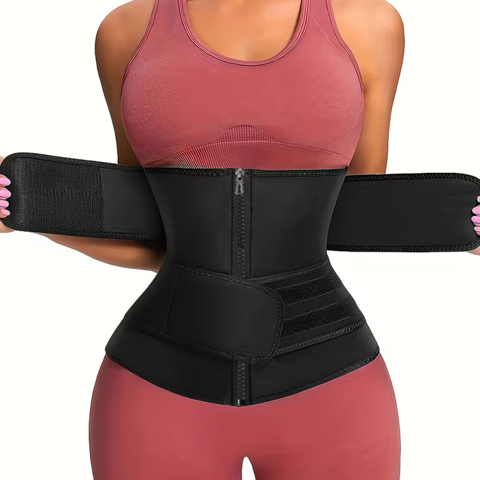 Cinturón adelgazante, estilo de cremallera ajustable, cinturón abdominal
