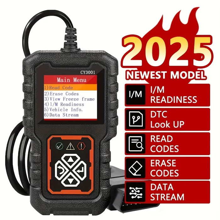Escáner CY3001 OBD2 para escánear fallos del motor