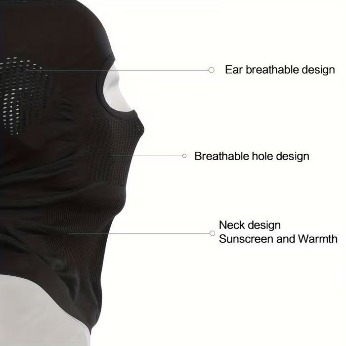 2 mascarillas transpirables para moto - Protección facial completa para senderismo