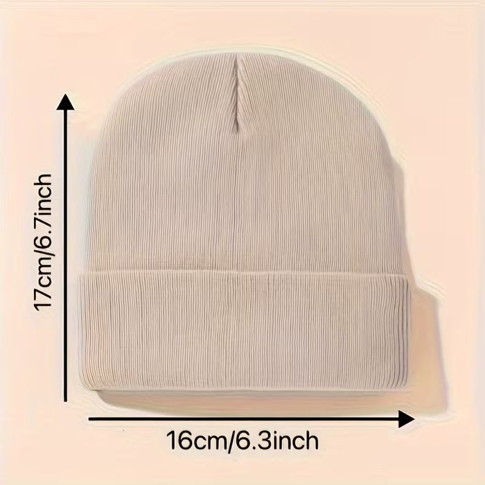Juego de 3 gorros de punto sin borde con bordado de mini dinosaurio para niños