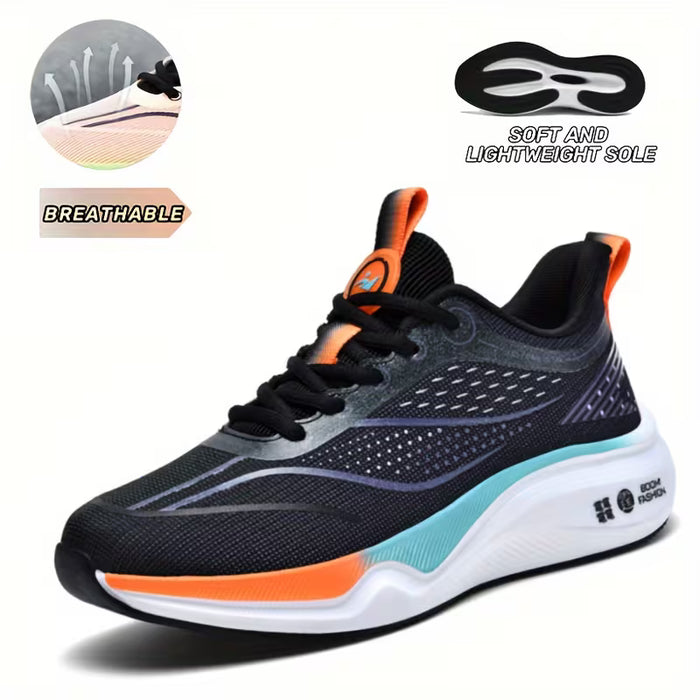 Zapatillas deportivas de malla transpirable de punto para hombre