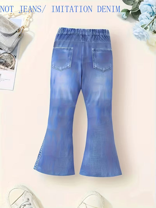 Pantalones acampanados de verano para chica, de moda